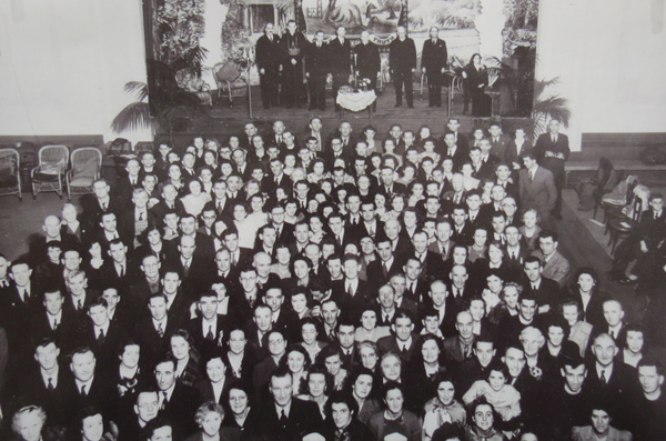 The Wellington Irish Society reception for de Valera and Aiken at St Francis Hall, Wellington May 1948